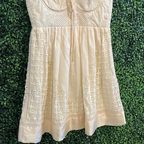 NWT ULLA JOHNSON Sabrina Lace High Neck A-Line Mini Dress - Picture 9 of 12